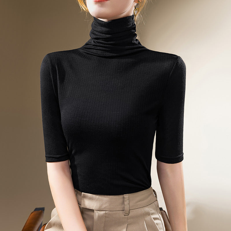 Product Image for Damen Rollkragen Shirt Heidi-Mode, Schwarz / L