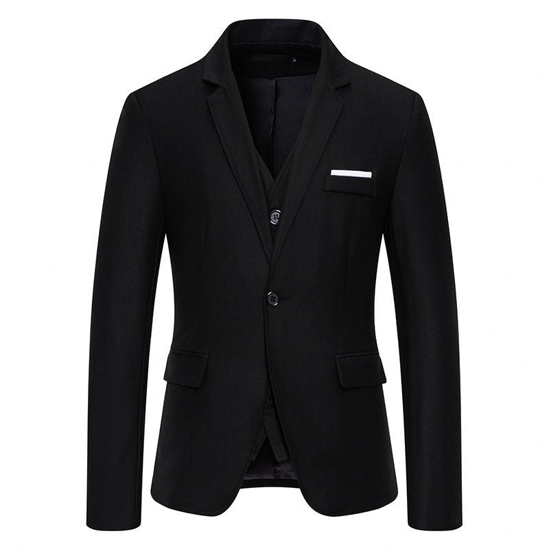 Product Image for Herren Eleganter Drei-Teilig Anzug Set Heidi-Mode 1749704439, Schwarz / L