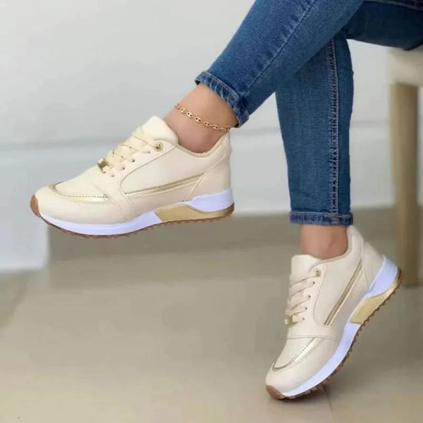 Product Image for Elegante Atmungsaktive Damen Sneakers, Beige / 41