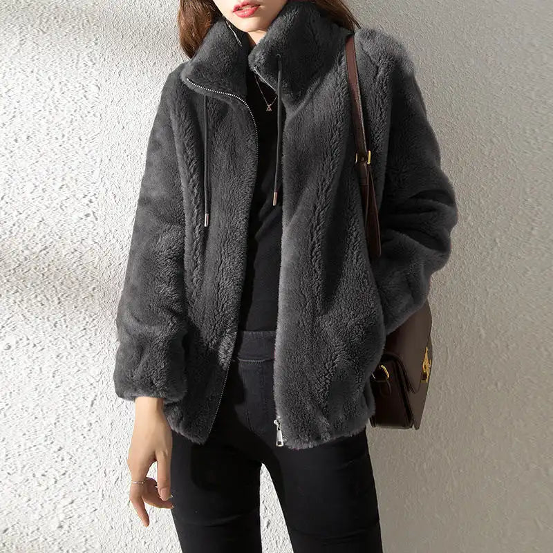 Product Image for Heidi-Mode | Gemütliche Felljacke für Frauen, Lila / 3XL
