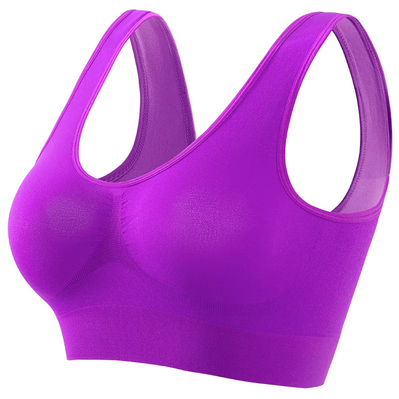 Product Image for Heidi-Mode | Nahtloser, Leichter Damen Sport Bh für Maximalen Komfort, Lila / M