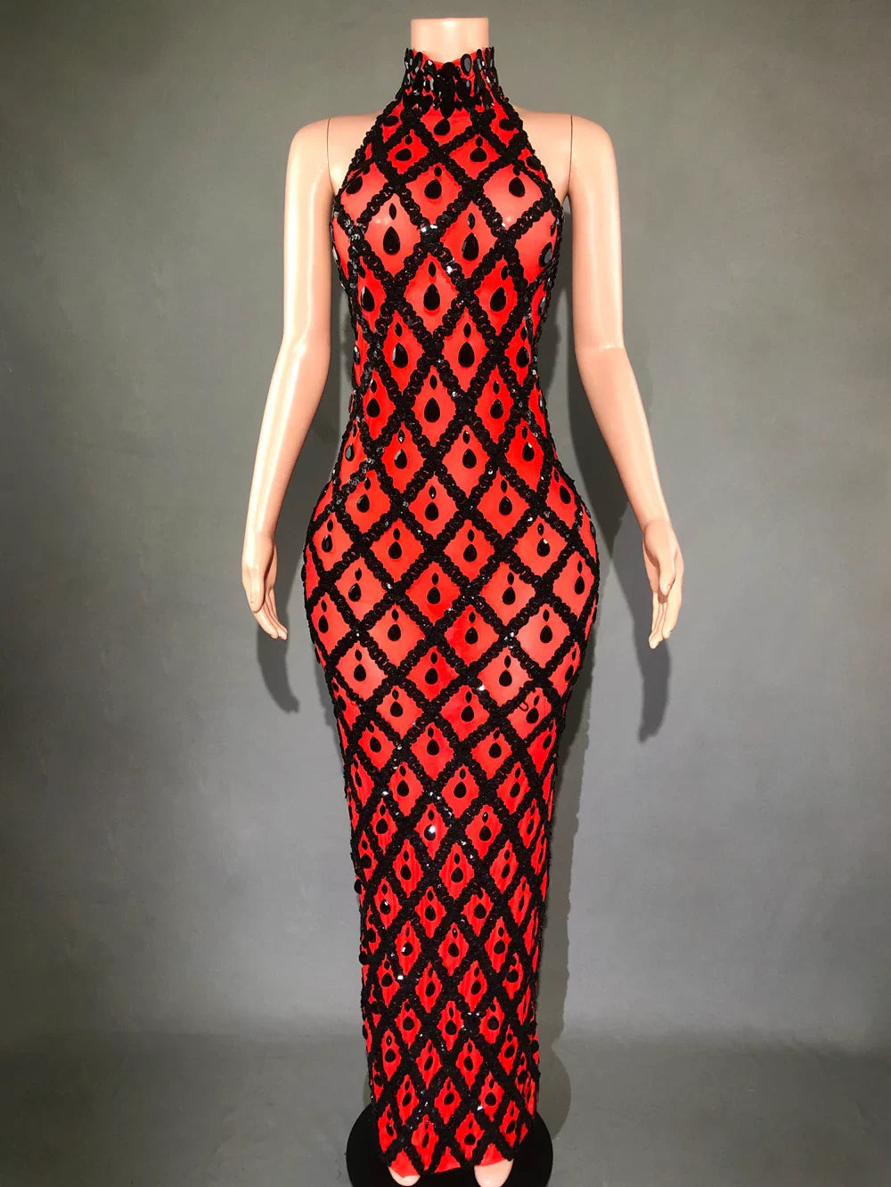 Product Image for Heidi-Mode | Pailletten Kristalle Abend Ballkleid, Ärmelloses J / M