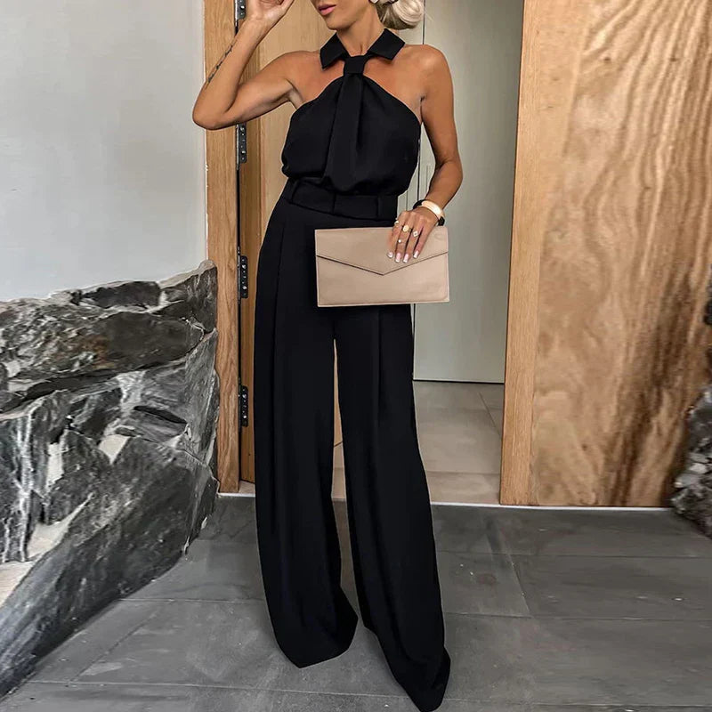 Product Image for Heidi-Mode | Frauen Sexy Loch Off Shoulder Club Party Jumpsuit Lässig Hohe Taille Lange Hosen Playsuits Elegant Einfarbig Plissee Pendler Romper, 04 