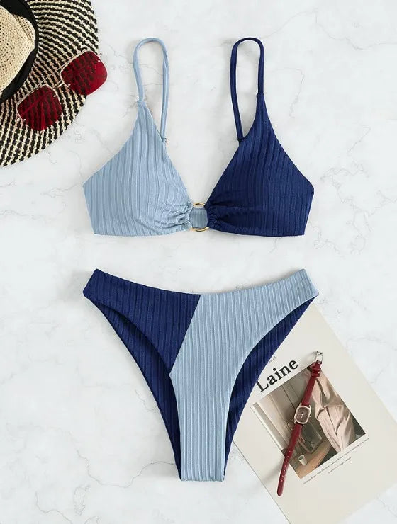 Product Image for Heidi-Mode | Sexy Bikinis Damen Badebekleidung Push-Up Hohe Taille Badeanzüge Hochgeschnittene Badebekleidung Push-Up Strand Bikini Set Weiblicher 
