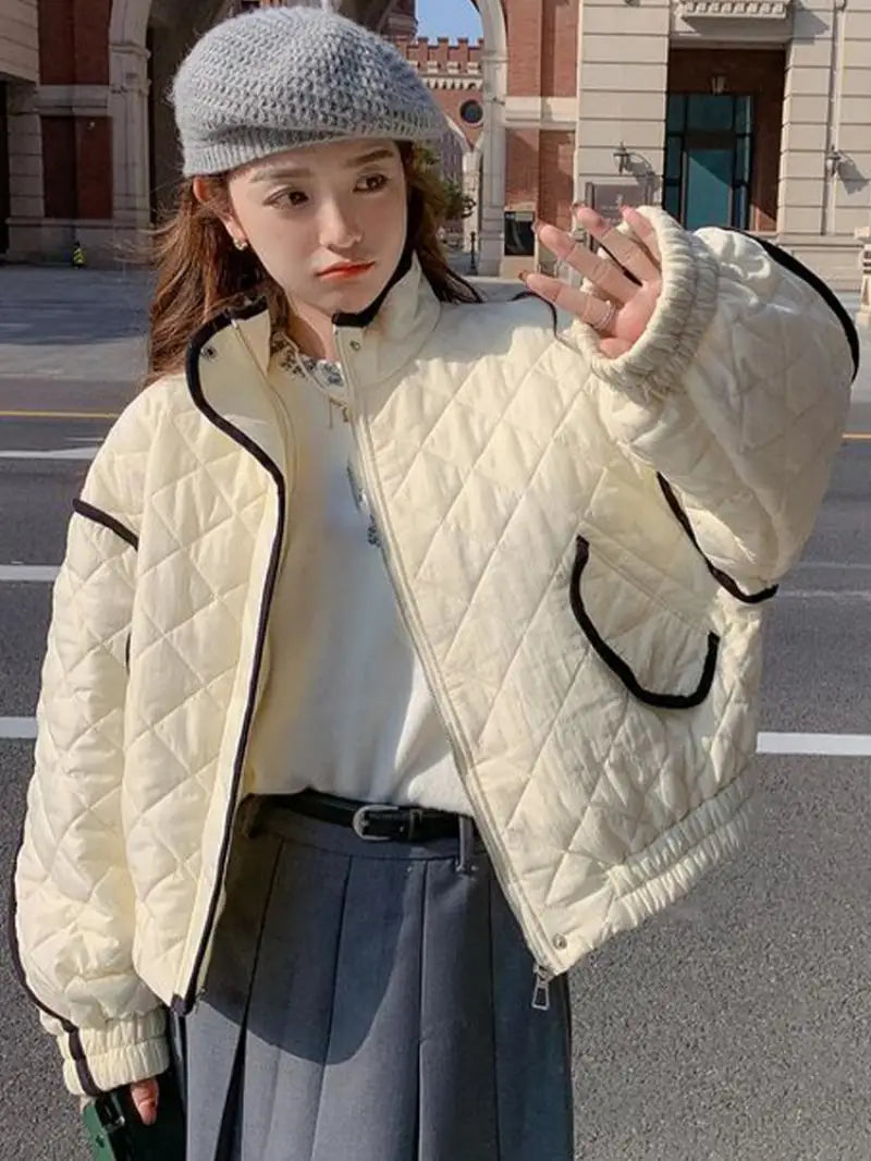 Product Image for Heidi-Mode | Damen Winterparka mit Kontrastdetails, Blanc / S