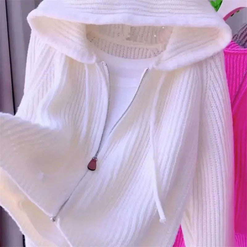 Product Image for Heidi-Mode | Gebrusen Cardigan mit Kapuze für Damen, Weiß / XL