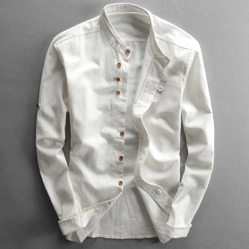 Product Image for Heidi-Mode | Lässiges Langarm Herrenhemd mit Mehreren Knöpfen, Weiß / 5XL