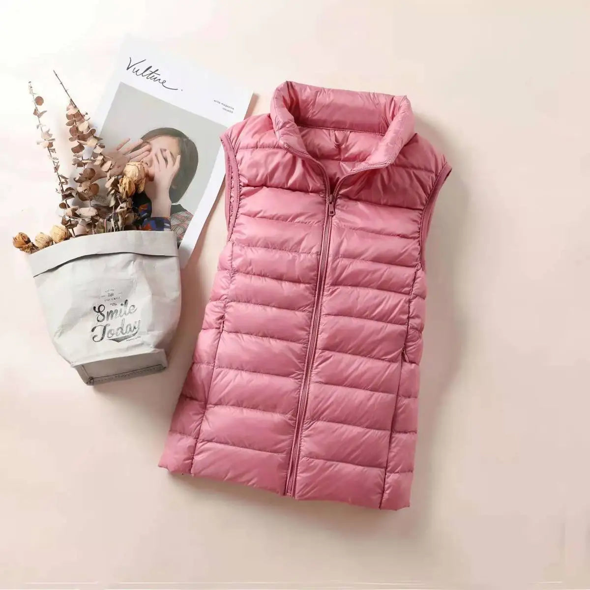 Product Image for Heidi-Mode | Ultralight Damen Daunenweste, Rosa / 4XL