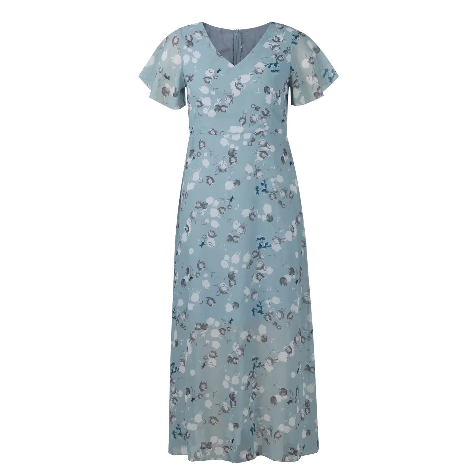 Product Image for Zomer Bloesem Jurk, Lichtblauw / L