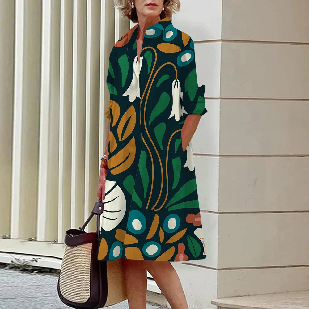 Product Image for Heidi-Mode | Halblange Knielange Kleider, Dunkelgrün / 5XL