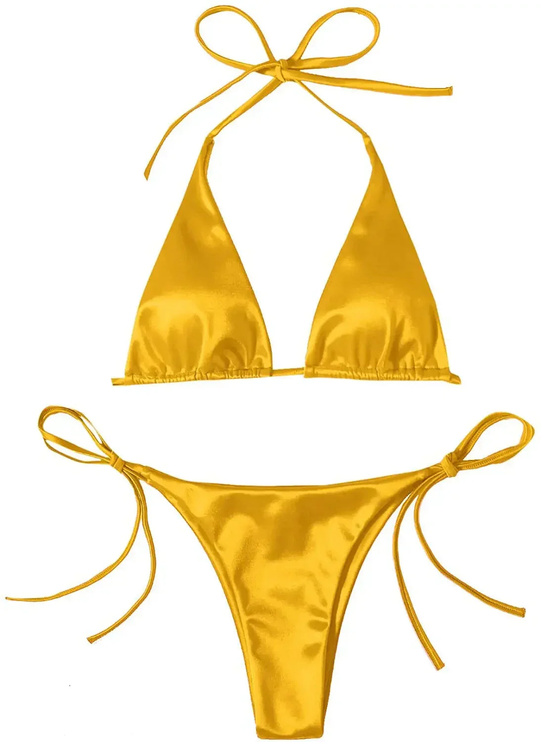 Product Image for Heidi-Mode | Frauen Sexy Mikro Mini Bikini Thong Halter G String Bh Bikinis Set Badeanzug Rückenfrei Neu Badebekleidung Badeanzüge, 11 / L