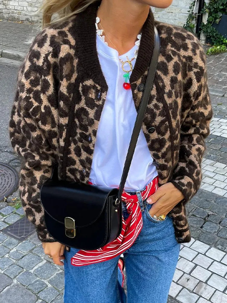 Product Image for HeidiMode - Leopard Strickjacke, S