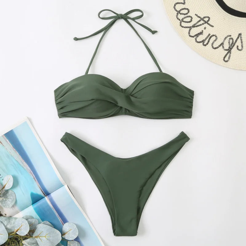 Product Image for Heidi-Mode | Sexy Bikini mit Push Up Frauen Badebekleidung Frauen Badeanzug Mädchen Bikiniset Schwimmen Badehosen für Strandbekleidung Pool Sommer, 