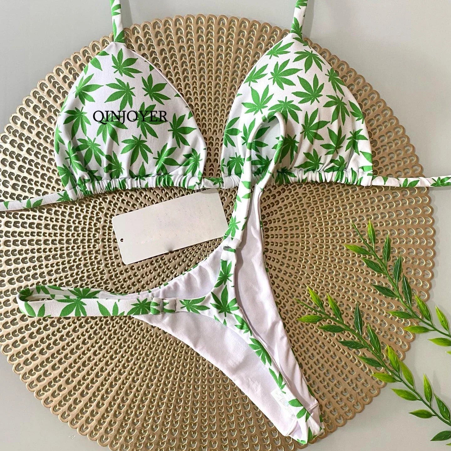 Product Image for Heidi-Mode | Pink Badebekleidung Frauen Brasilianische Bikini Süße Herzprint Badeanzug Sexuelle Tanga Bikini Set Badeanzug Frauen Strandbekleidung, 
