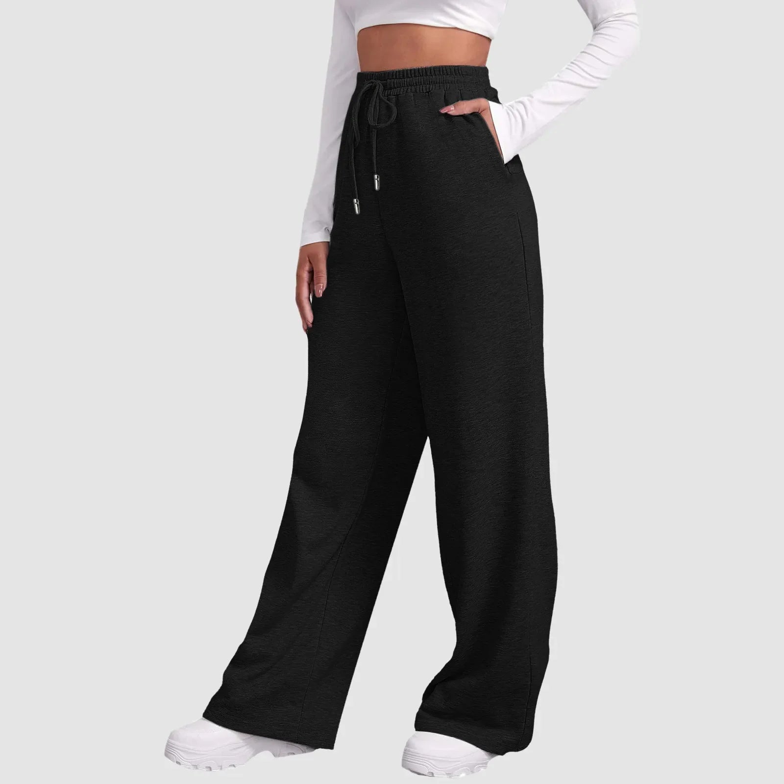 Product Image for Heidi-Mode | Lässige Jogginghose Weites Bein, Schwarz / M