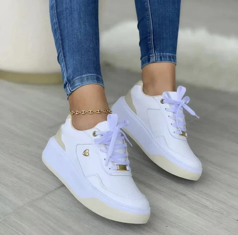 Product Image for Heidi-Mode | Elegant Bequem Chic Damen Sneaker, Weiß / 36