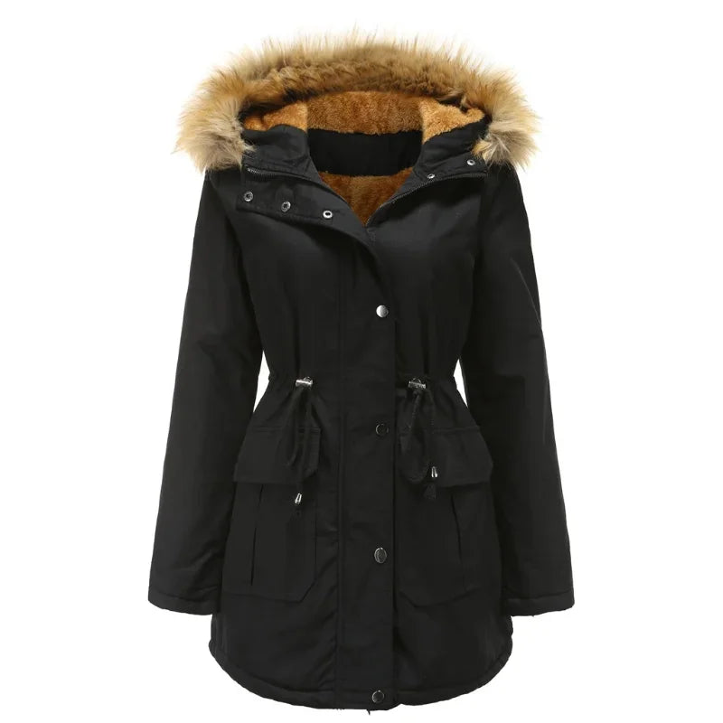 Product Image for Lange Parka mit Pelz, Grau / XL