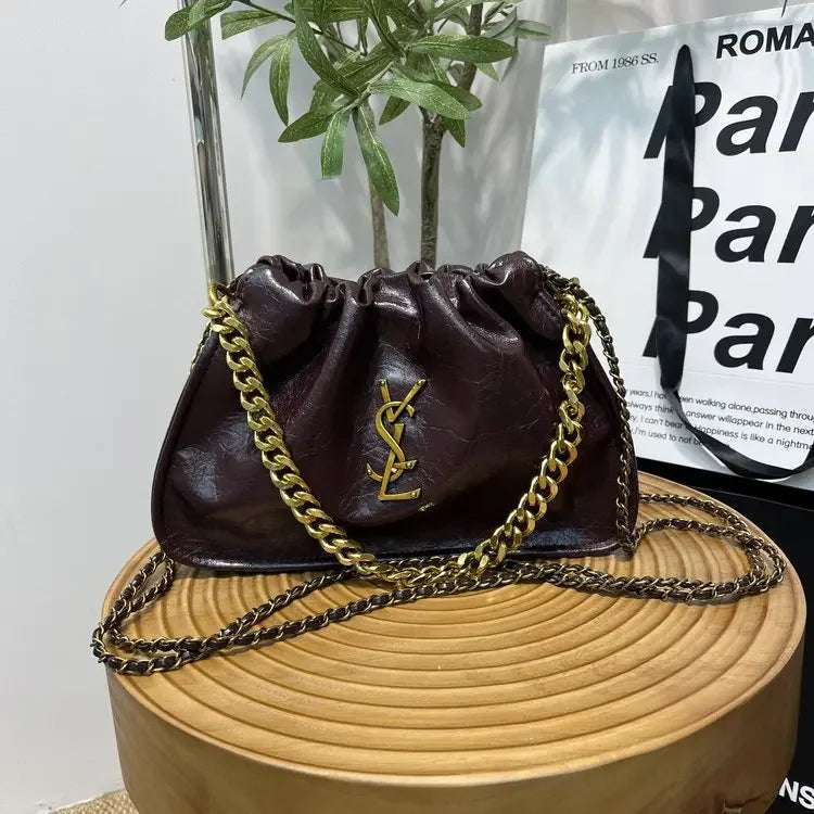Product Image for Heidi-Mode | Moderne und Trendige Damen-Crossover-Tasche, Klassisches Pu-Leder, Damenschultertasche, Einfache Kette, Quadratisches Portemonnaie, 2
