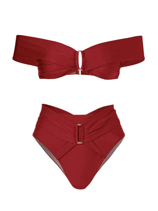 Product Image for Heidi-Mode | Designer Bikini Jahrgang Frauen Zu Zweiteilige Badeanzug Cover Up Urlaub Strandkleidung Designer Badeanzug Sommer Surf Kleidung, Ingwer /
