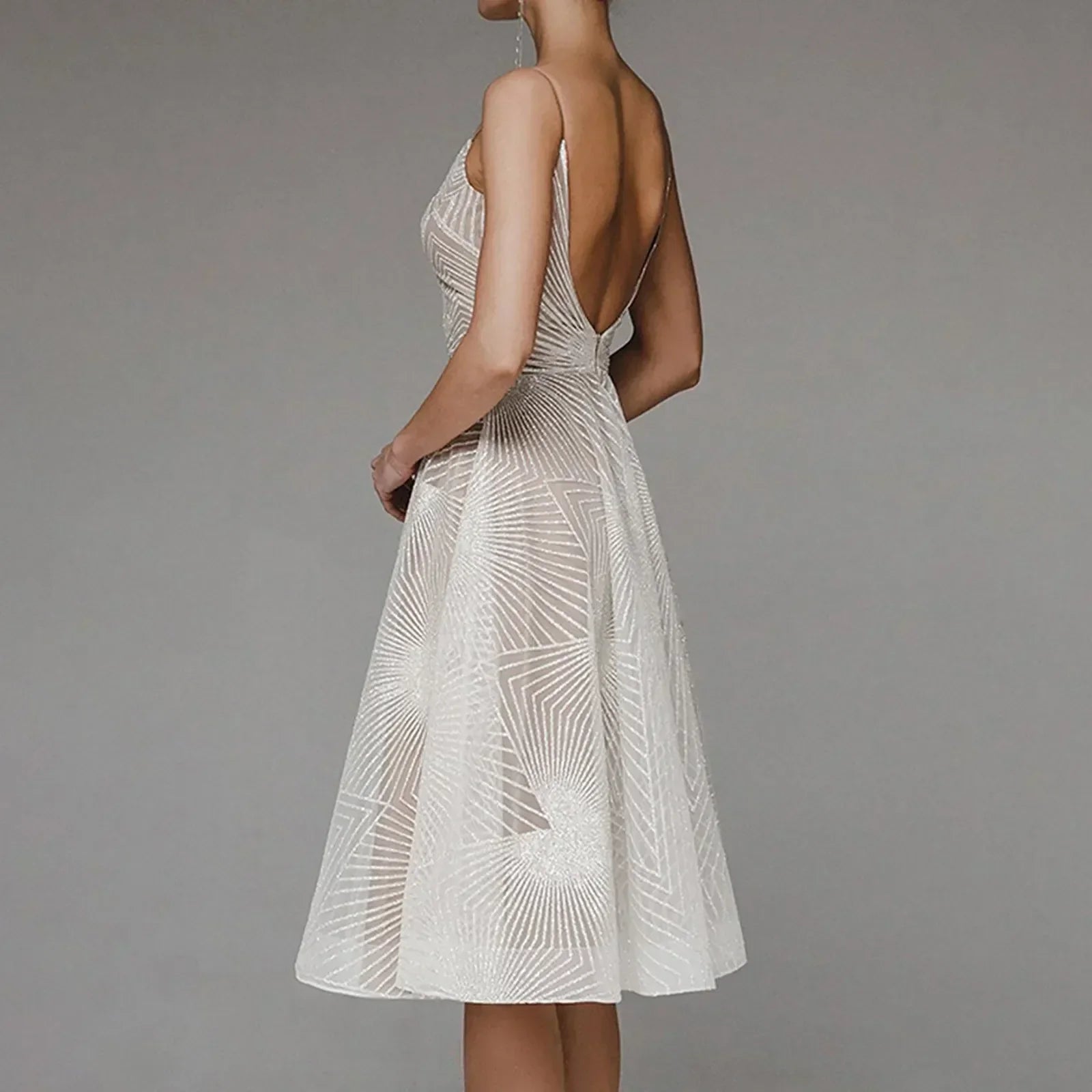 Product Image for glamoureuze cocktailjurk met sprankelend design, Zwart / XL