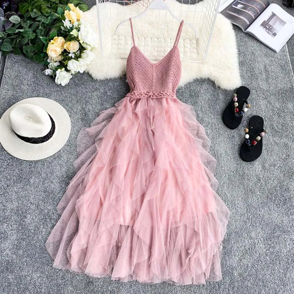 Product Image for Heidi-Mode | Lange Boho-Hochzeitskleid Für Gäste, Rosa / L