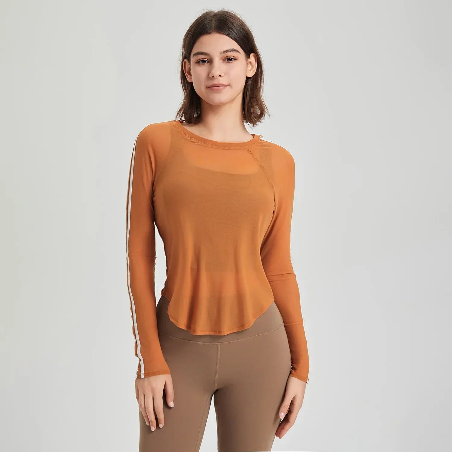 Product Image for Heidi-Mode | Cloud Hide Hot Mädchen Sport T-Shirts Frauen Top Mode Yoga T-Shirts Gym Damen Training Cover Up Herbst Lange Ärmel Bluse Sportbekleidung,