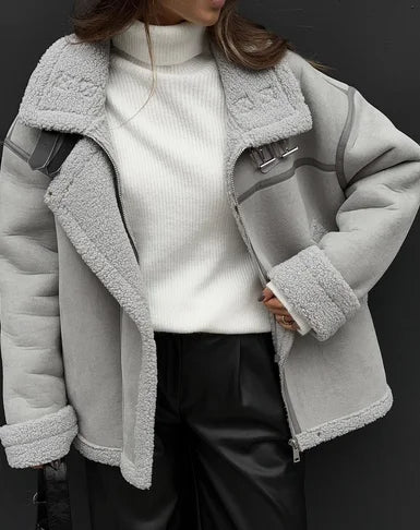 Product Image for Heidi-Mode | Casual Pelzjacken Für Frauen, Grau / XL