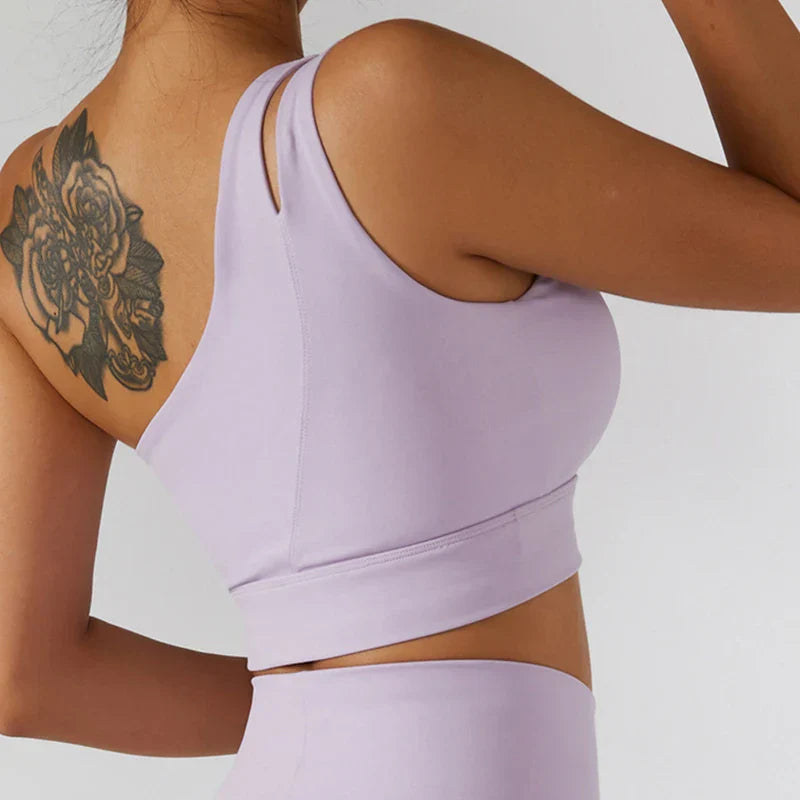 Product Image for Heidi-Mode | 2 Teilig Tennis Set Frauen Sport Set Gym Kleidung Workout Lauf Set Fitness Yoga Set Frauen Sport Bh und Shorts, BDQ6358 Lila Anzug / L