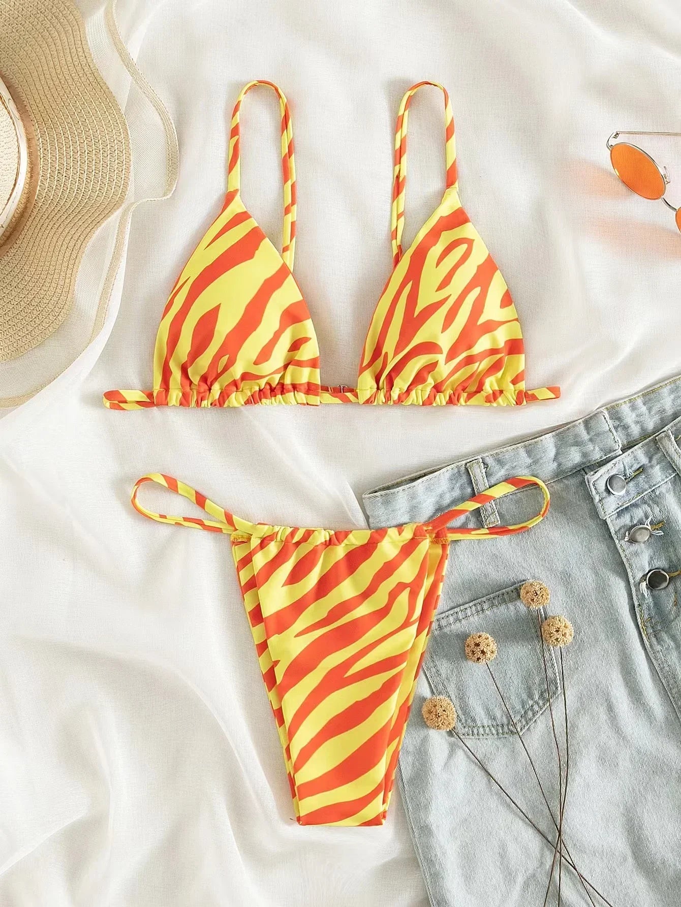 Product Image for Heidi-Mode | Zebra Druck Push Up Bikini Sexi Bikinis Neue Ankunft Gepolsterter Bh Niedrige Taille Badebekleidung Frauen Badebekleidung Frauen Biquini,