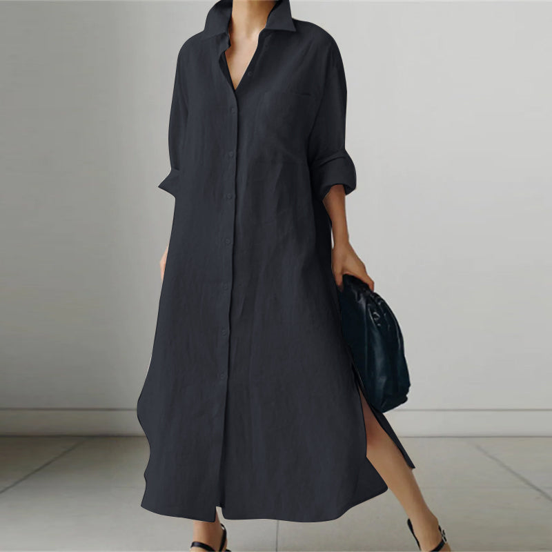 Product Image for Hemdblusenkleid - Corrie, Dunkelblau / 2XL