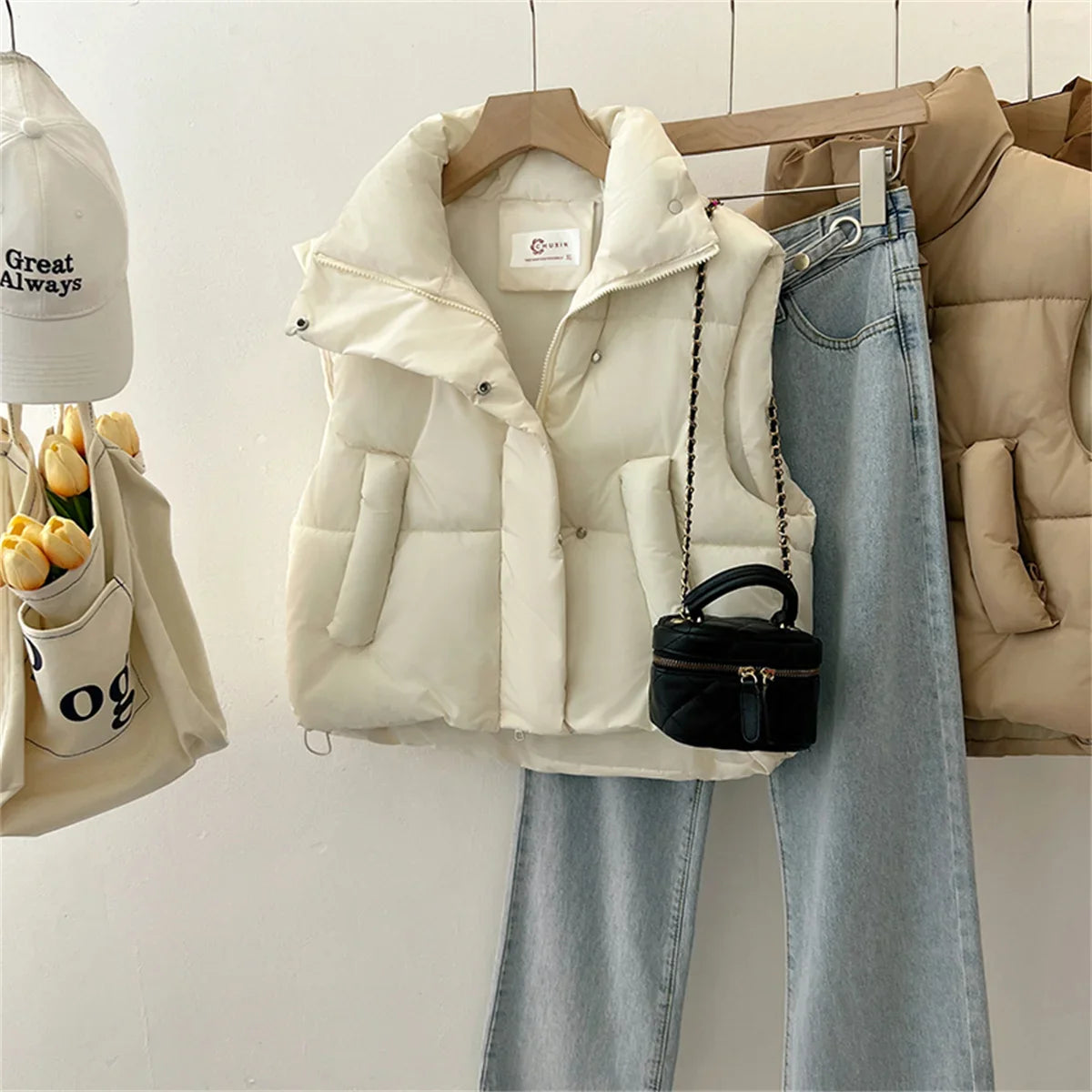 Product Image for Heidi-Mode | Y2K Damenweste, Weiß / XXL