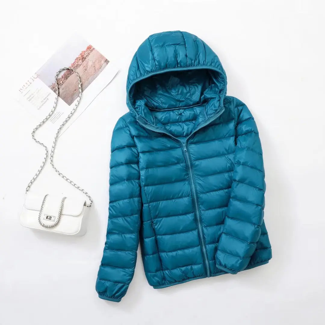 Product Image for Heidi-Mode | Leichte Daunenjacke Damen Herbst Winter, Blau / M
