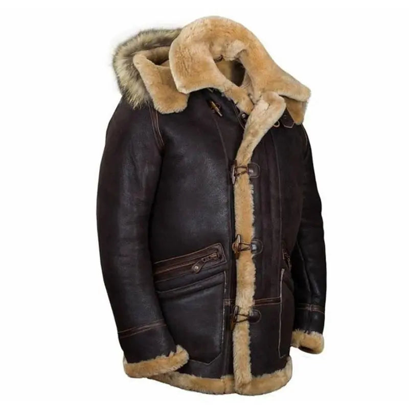 Product Image for Heidi-Mode | Vintage Lederjacke mit Kunstfell, M