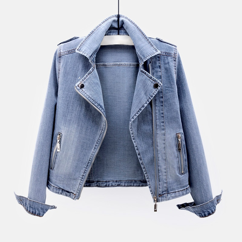 Product Image for Heidi-Mode | Motorrad Jeansjacke Damen, Hellblau / S