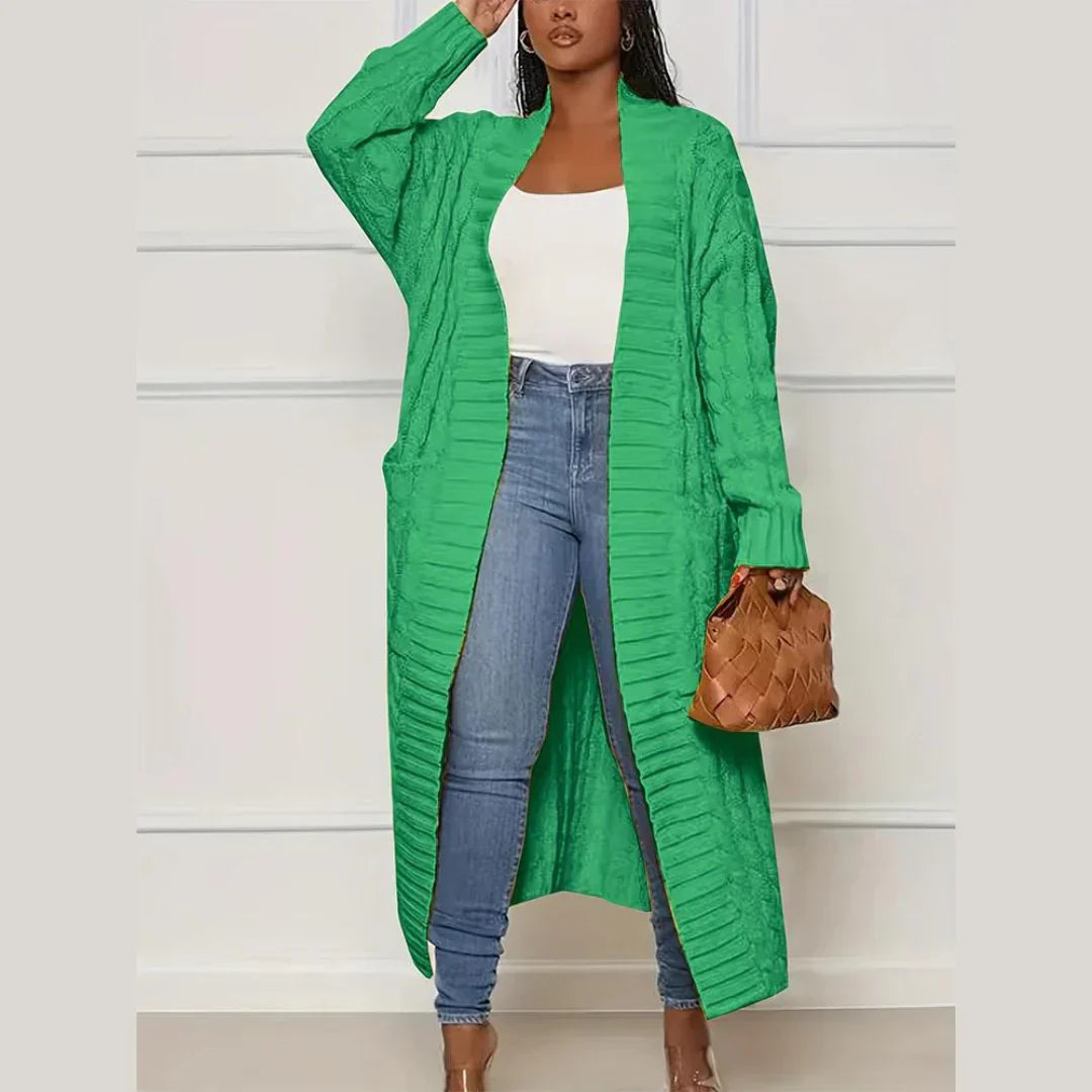 Product Image for Heidi-Mode | Stijlvol Lange Cardigan Voor Vrouwen, Geel / S