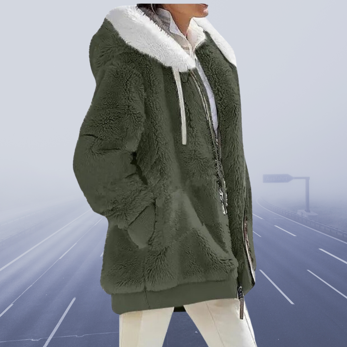 Product Image for Heidi-Mode | Weiche und figurbetonte Winterjacke, Schwarz / 3XL