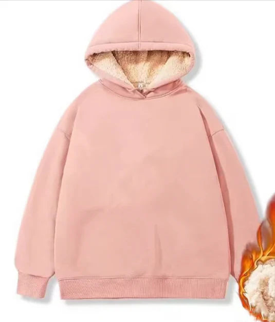 Product Image for Sherpa Fleecejacke mit Kapuze, Rosa / M