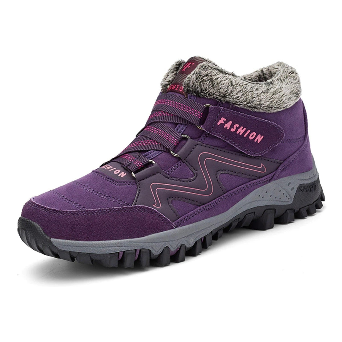 Product Image for Heidi-Mode - Legere und Stilvolle Winter OrthoFit Schuhe für Frauen, Lila Rosa / 44