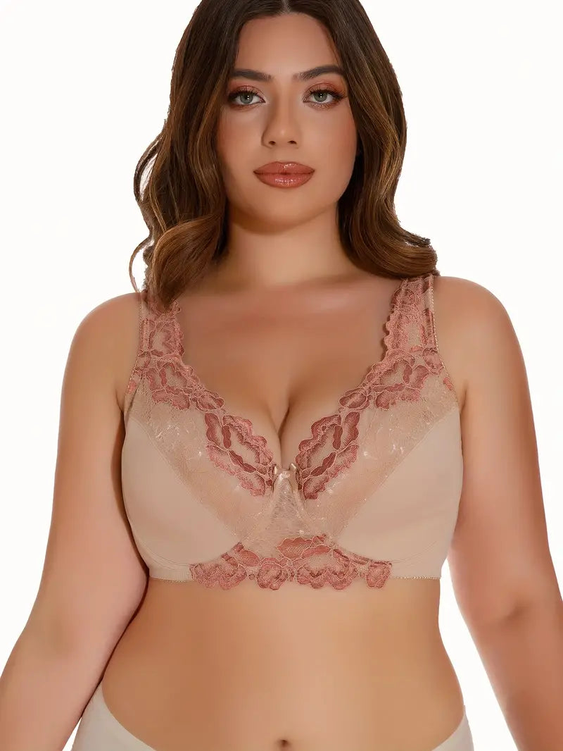 Product Image for Heidi-Mode | Breite, Blumige Bh mit Bügeln und Breiten Trägern, Krokosz barwierski / 90E