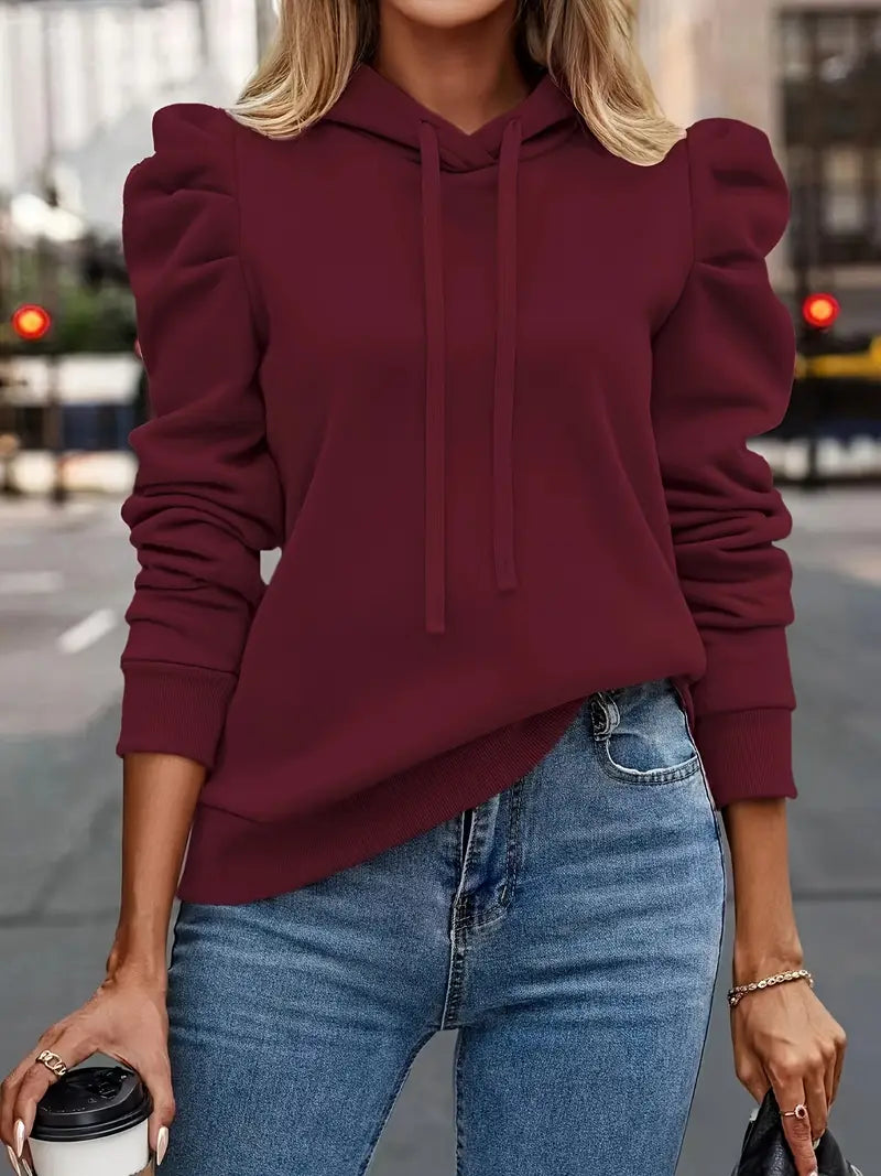 Product Image for Heidi-Mode | Puffärmel Hoodie, Rot / XL