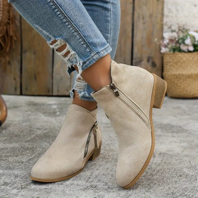 Product Image for Heidi-Mode | Eleganter Stiefel, Beige / 42