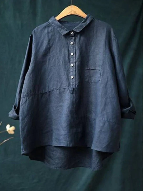 Product Image for Heidi-Mode | Langärmelige Hemden für Frauen, Dunkelblau / XL