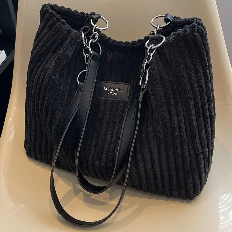 Product Image for Heidi-Mode | Shopper aus Corduroy, Schwarz
