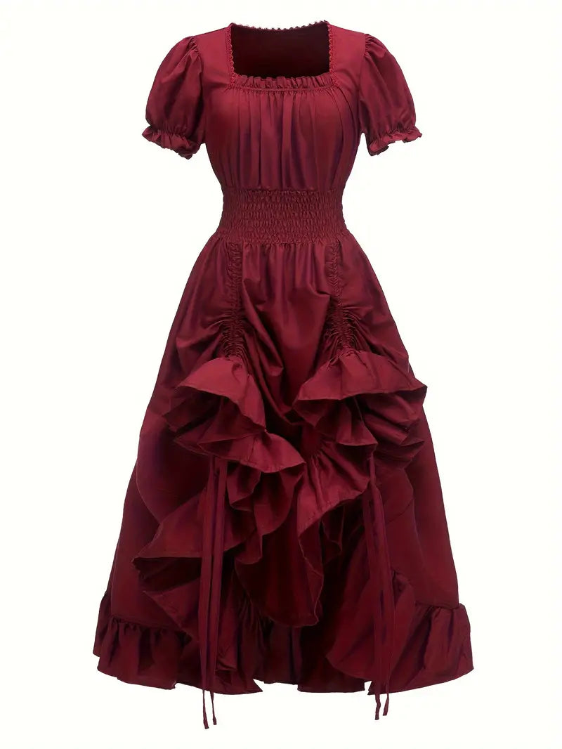 Product Image for Puffärmeliges Kleid Faschingskostüme Damen, Rot / M