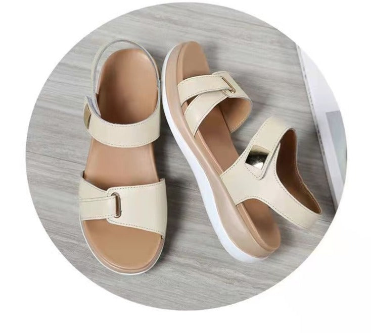 Product Image for Heidi-Mode | Bequeme Sandalen für Breite Zehenköpfe, Beige / 42