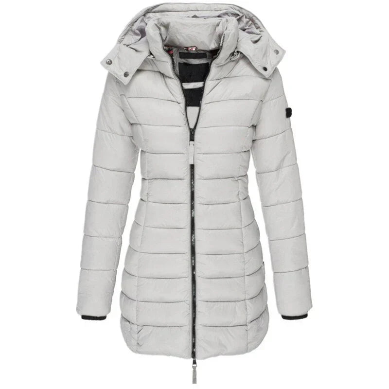 Product Image for Heidi-Mode | Doudoune Avec Capuche Et Fermeture Éclair, Gris / 2XL