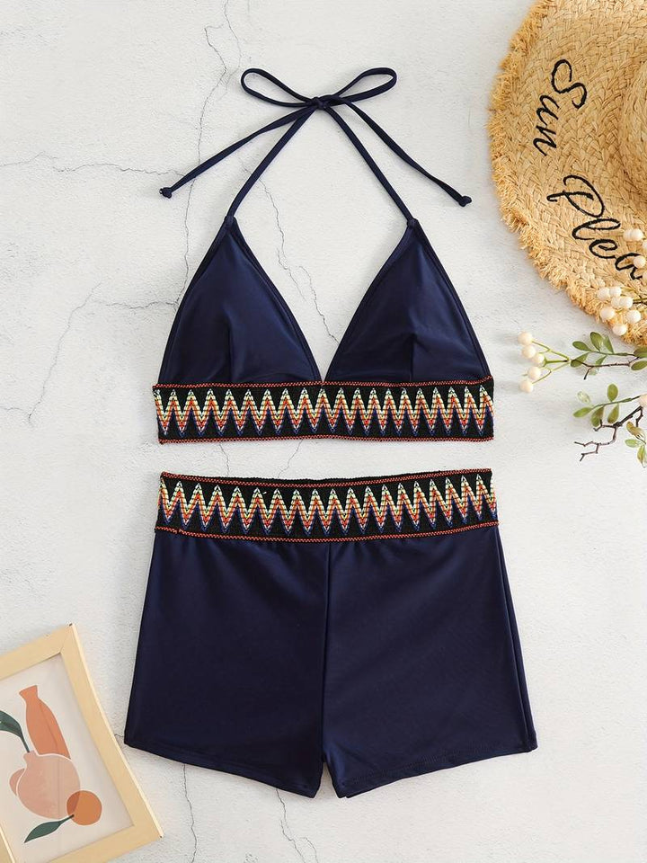 Product Image for Stylischer Bikini mit kurzer Badehose, Dunkelblau / S