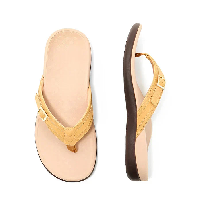 Product Image for Heidi-Mode | Delight - Orthopädische Sommertöppen - Bequeme Einlegesohlen - Stilvolles Design, Gelb / 43