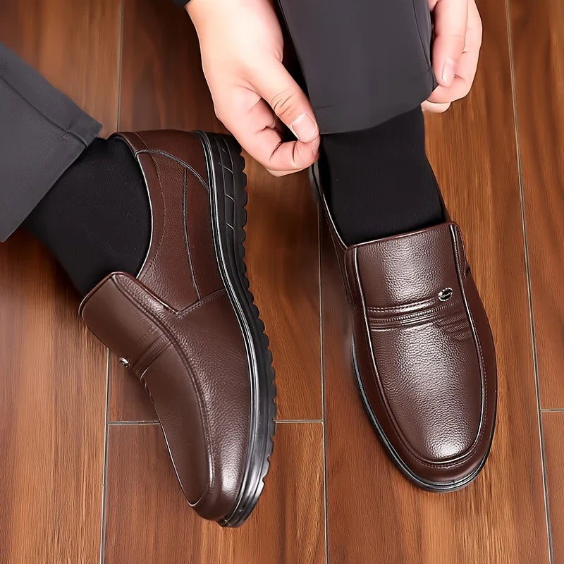 Product Image for Heidi-Mode | Herren Leder Slipper, Schwarz / 45