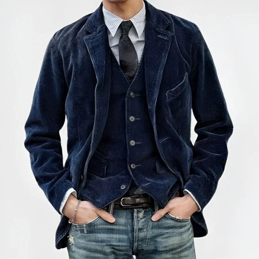 Product Image for Heidi-Mode | Retrojacke und Weste, Dunkelblau / L